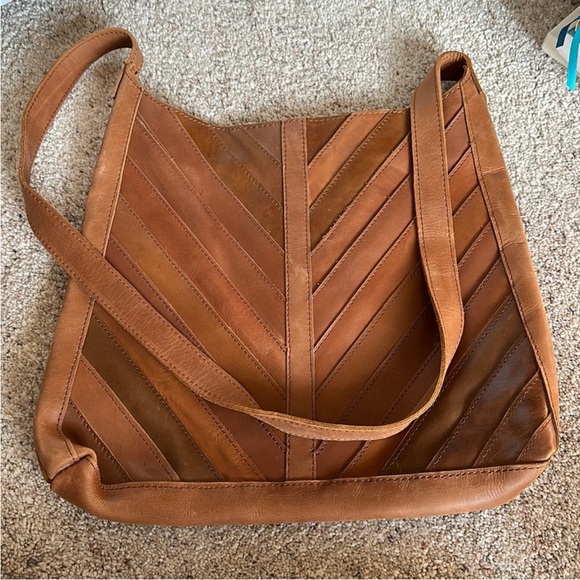Raven Lily Large Brown Leather Shoulder Bag-Joannas fave - Picture 1 of 5